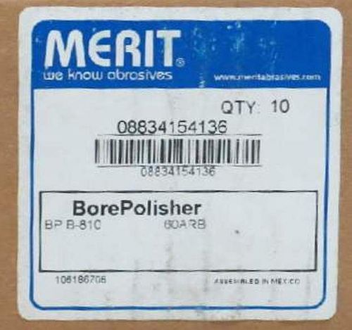 Merit 08834154136 bore polisher, bp b-810, 60arb, approx. 2-3/4&#034; for sale