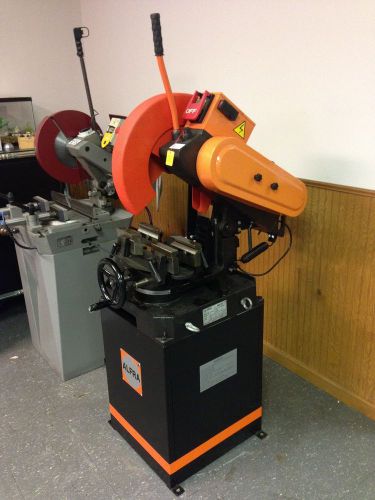Carbide tipped, Metal cutting Dry Cut Sawing machine, uses 16&#034; saw blades.