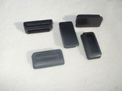 Rectangular / rectangle plastic tubing plug / end cap 2 inch x 1 inch  lot of 50 for sale