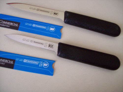 PARING KNIVES, 2, TWO TRAMONTINA HOME KITCHEN KNIFE, COMMERCIAL FOOD SERVICE