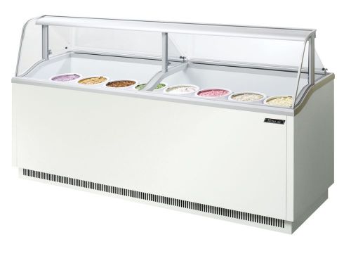Turbo Air TIDC-91W, 91-inch Ice Cream Dipping Cabinet, White