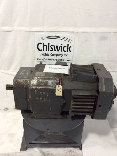 Reliance frame 406at, 40 hp, 850 rpm, 500 volt, 65 amp dc motor for sale