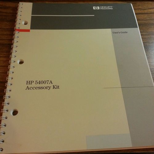 HP 54007A accessory kit User&#039;s Guide user 14 day money back guarantee