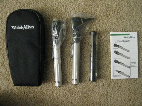 Brand New Welch Allyn Pocketscope Set Otoscope and Ophthalmoscope