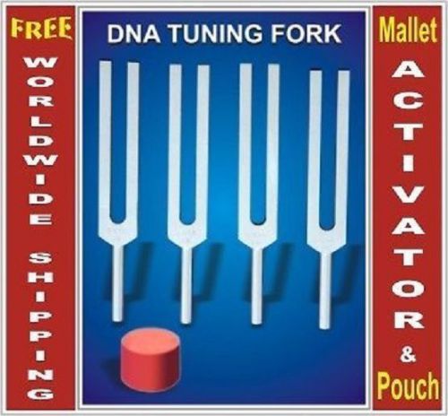 4 PC DNA Nucleotides Tuner Tuning forks +Free Activator HLS EHS