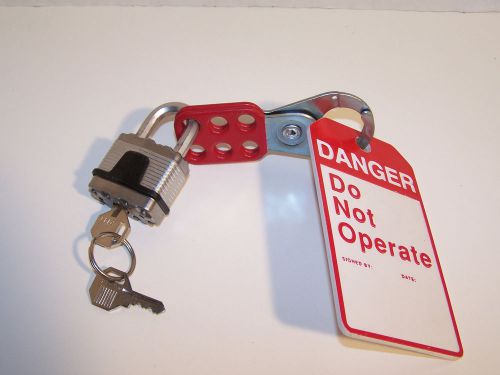 Security Lock Out Tag Out Set