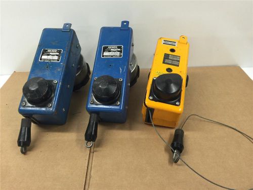 Atlas copco aero motive ks-28 balancer hoist tool hanger 26 lb &amp; 7.7lb 3pc lot for sale