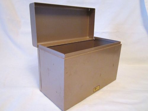 Vintage Flash Filing Metal Office 8x6&#034; Filing Box Drawer Cabinet