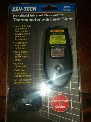 Cen-Tech Handheld Infrared Noncontact Thermometer With Laser Light- Item 93984