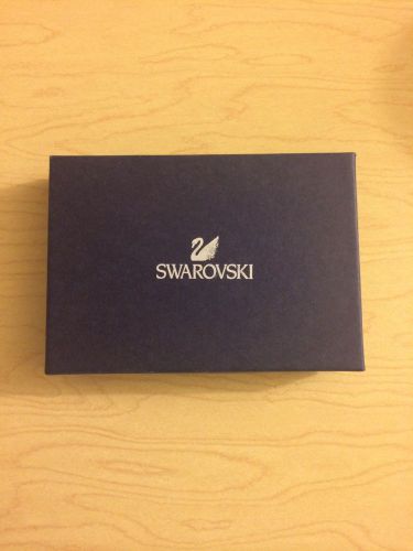 Authentic Swarovski Blue Jewelry Or Certificate Gift Box
