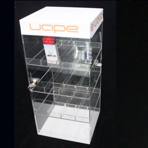 New! acrylic locking display case -e-liquid/vape pens/e-cig juice bottle cabinet for sale