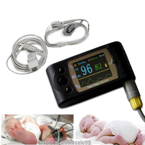 Infant neonatal new born baby pulse oximeter spo2 heart rate monitor+usb pc 24hs for sale