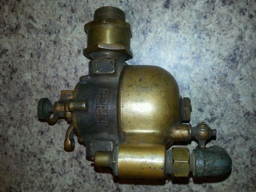 Antique engine boat motor brass krice carburetor 1&#034; pipe flange mount for sale