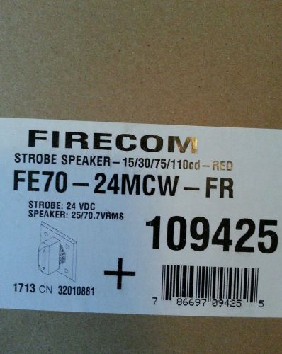 Firefox strobe speaker 15/30/75/110cd -red fe70-24mcw-fr for sale