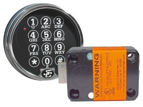 Sargent and greenleaf s&amp;g 6120-305 digital keypad safe lock replacement chrome for sale