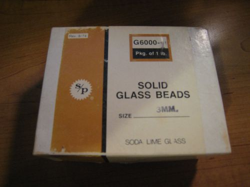 FLINT GLASS / SODA LIME BEADS 3 mm COLUMN PACKING 1 lb