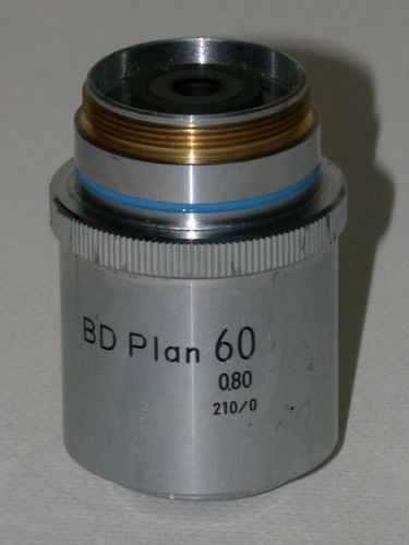 NIKON BD Plan 60x/0.80  Epi  Neo  210/0 microscope objective in good condition.