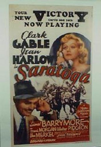 Clark Gable &amp; Jean Harlow in  &#034;Saratoga