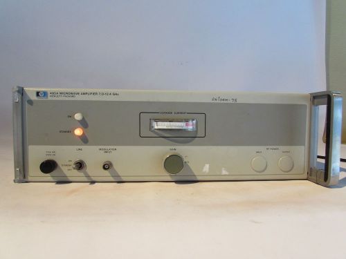 Hp agilent 495a microwave amplifier 7.0-12.4 ghz (p-a-1) for sale