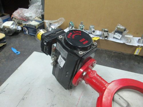 Flow line s/s disc butterfly valve w/actuator size 0500 10&#034; wafer type (new) for sale