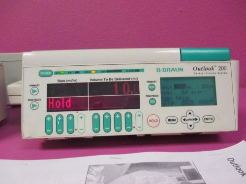 B/braun outlook 200 iv infusion pump tested &amp; guaranteed for sale