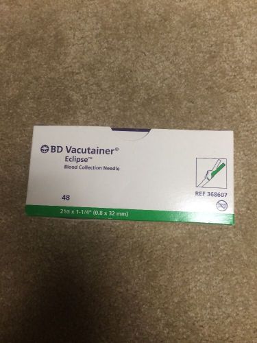 BD VACUTAINER ECLIPSE BLOOD COLLECTION NEEDLES 21G 48/Box