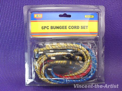 6 Bungee Cords Many colors/sizes! Bungie Chord Elastic