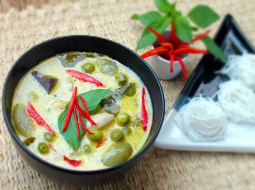 Thai Food Recipe Meal Kit Green Curry Chicken Easy Cooking Menu for Family #