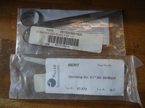 Super cut operating scissors 5.5&#034; sharp/blunt points, 2/pk new!!! for sale