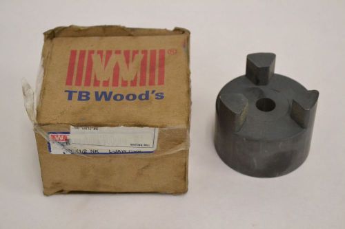 NEW TB WOODS L100X1/2 NK COUPLER JAW TYPE COUPLING ROUGH BORE 1/2 IN HUB B322325