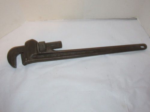 Vintage Ridgid 24&#034; Pipe Wrench Steel Nice LQQK!
