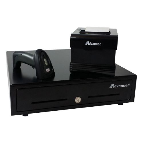 New receipt printer usb&amp;barcode scanner wireless for retail.warehouse.store. for sale