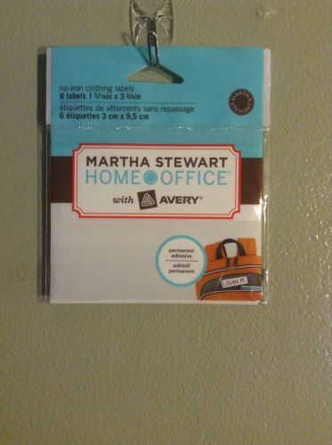 GREAT FOR CAMP! Martha Stewart Avery Home Office No-Iron Clothing Labels 6 pack