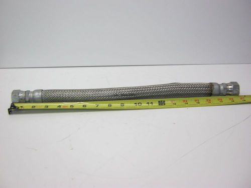 Braided 304 stainless steel flex hose 19&#034; long 3/4&#034; flare female thread for sale
