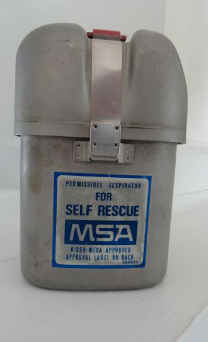 Msa w65 universal emergency self rescuer mouth bit respirator made in w.germany for sale