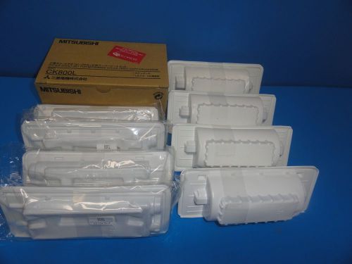 Mitsubishi ck800l color paper roll &amp; ink sheet for cp-800um printers (lot of 05) for sale