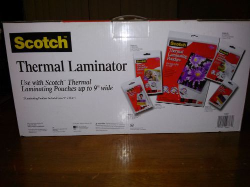 Scotch Thermal Laminator 2 Roller System, TL901, New, Free Shipping