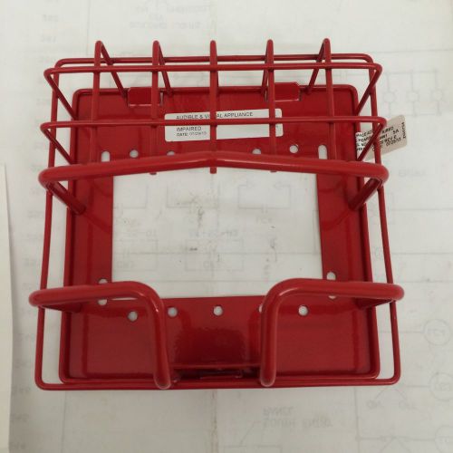 New simplex 4905-9961 red wire guard with plate housing fire alarm truealert for sale