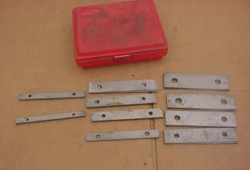 MHC MACHINIST TOOLS - PARALLEL BAR SETS - THICK INSPECTION TOOLS - W/ CASE