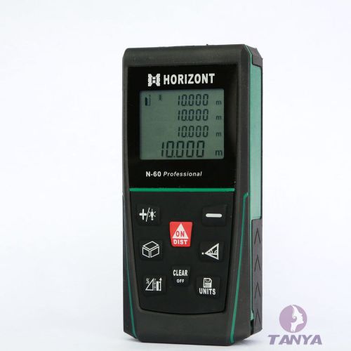 Handheld digital 80m/262.5 feet laser distance area volume laser altimeter for sale