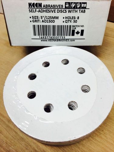 5&#034; SELF-ADHESIVE DISCS 8 HOLES WITH TAB AO150D KEEN (KN9-37755-100)