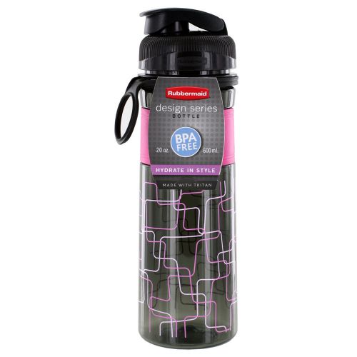 Rubbermaid design series hydration 20 oz. reusable water sports bottle (pink) for sale