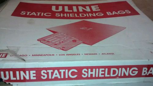 Uline 12x12 static shielding bags zip top 60+