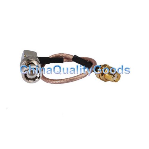 RF cable RG316 BNC male right angle to SMA female pigtail cable 15cm