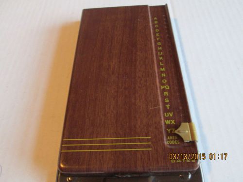 Vintage Bates Listfunder Desktop Rolodex Address Book