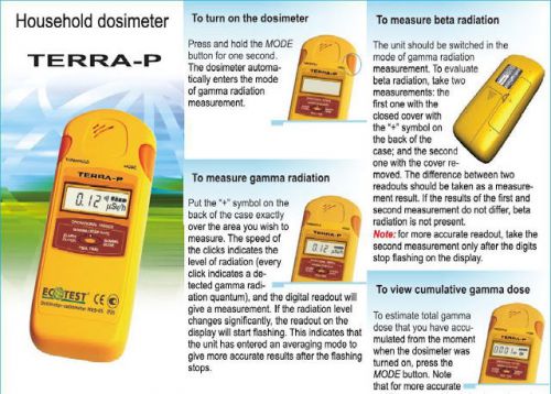 NEW!!!TERRA-P Dosimeter Radiation MKS-05 Detector Geiger Counter Radiometr