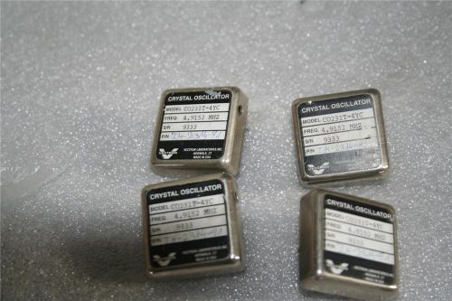 4 UNITS OF VECTRON CRYSTAL OSCILLATOR CO231T Freq. 4.9152 MHz