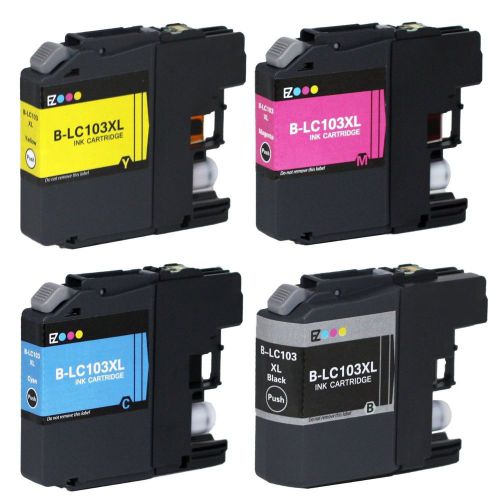 E-z ink for brother lc-103 4 pack mfc-j4310dw mfc-j4410dw mfc-j4510dw mfc-j4610 for sale