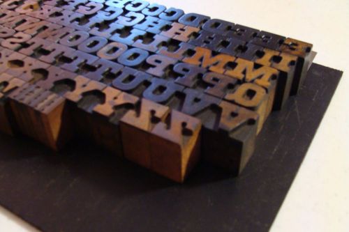 Wood Letterpress Type 5/8&#034;