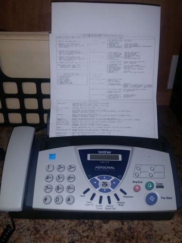 Brother personal paper fax machine